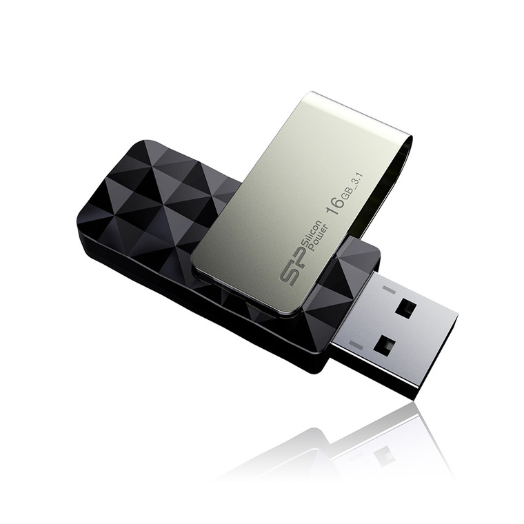 SP016GBUF3B30V1K, 16GB USB 3.2 Gen 1 Blaze B30 Black