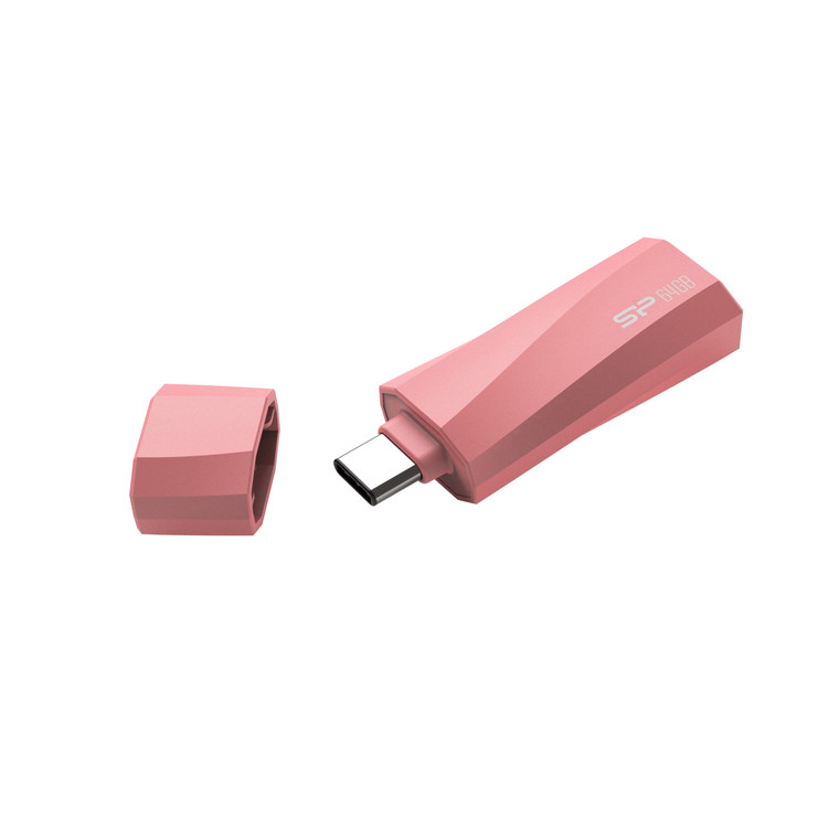 SP064GBUC3C07V1P, 64GB USB 3.2 Gen 1/Type-C Mobile C07 Pink, anti bacterial coating, Type-C