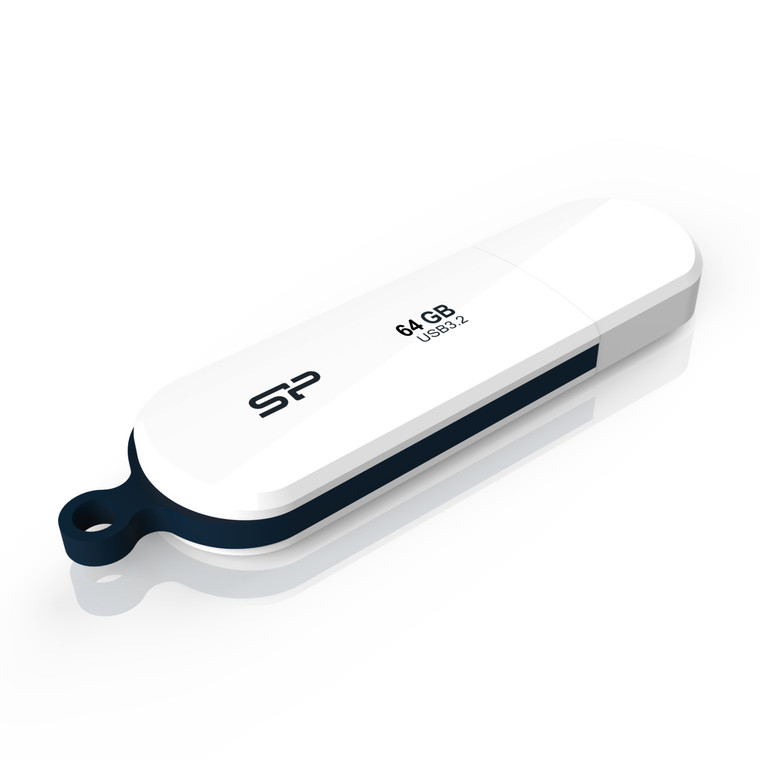 SP064GBUF3B32V1W, 64GB USB 3.2 Gen1 Blaze B32 White