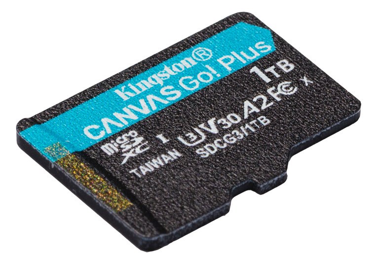 SDCG3/1TBSP, 1TB microSDXC Canvas Go Plus 170R A2 U3 V30 Single Pack w/o Adapter
