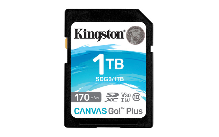 SDG3/1TB, 1TB SDXC Canvas Go Plus 170R C10 UHS-I U3 V30