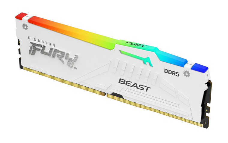 KF564C32BWEA-16, 16GB 6400MT/s DDR5 CL32 DIMM FURY Beast White RGB EXPO