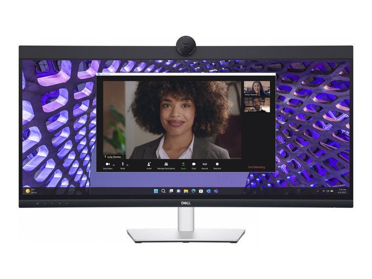 P3424WEB - 34 inch - Curved - UltraWide Quad HD VA LED Monitor - 3440x1440 - HAS / RJ45 / USB-C / Webcam