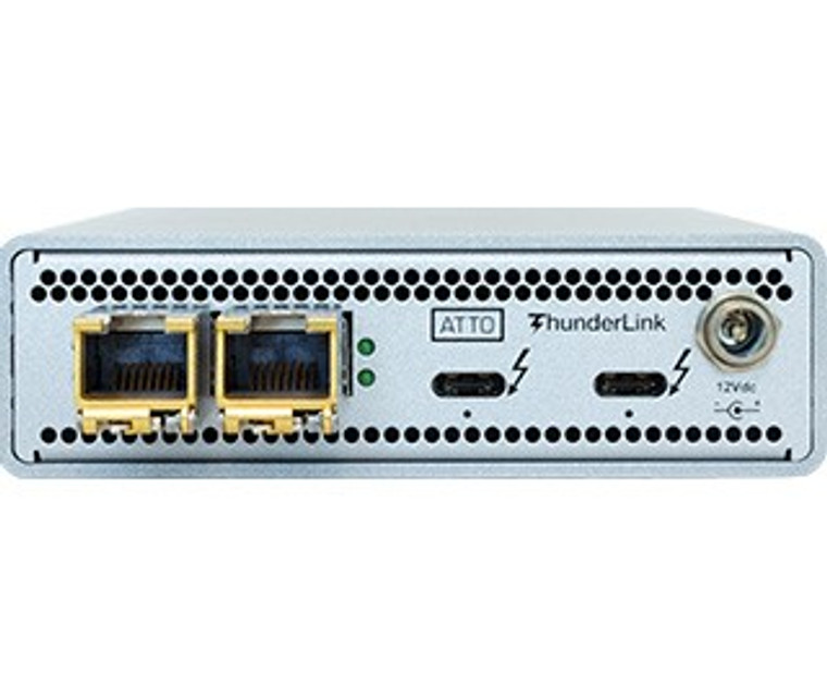 TLN3-3102-TE0, Dual 40Gb Thunderbolt to Dual 10Gb Ethernet Adapter, RJ45 SFP+, CEE 7/7 (SHUKO) power cord and BS 1363 UK10 power