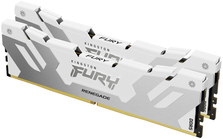 KF560C32RWK2-32, 32GB 6000MT/s DDR5 CL32 DIMM (Kit of 2) FURY Renegade White XMP