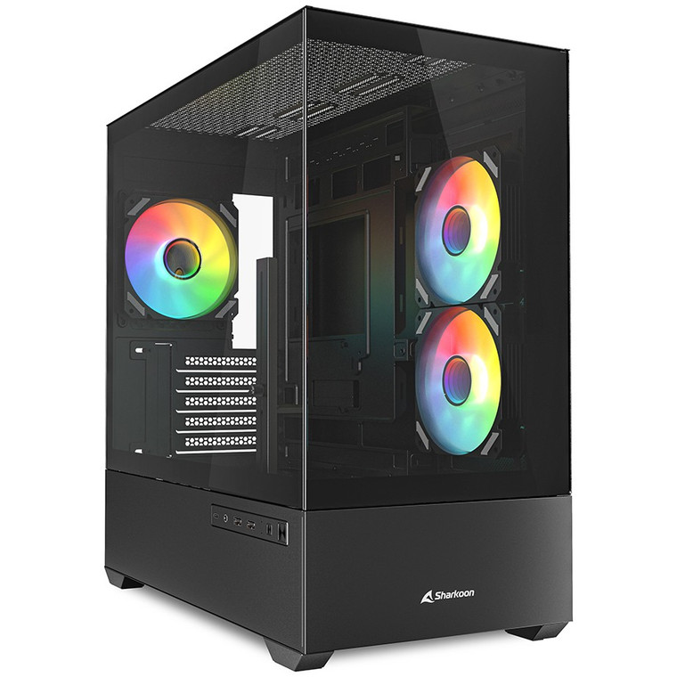 Sharkoon MK6 RGB Micro-ATX 1xGlas Black