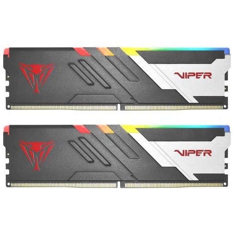 64 GB Patriot DIMM 5600 (2x 32 GB) Dual-Kit (schwarz, PVVR564G560C40K, Viper Venom RGB, INTEL XMP)