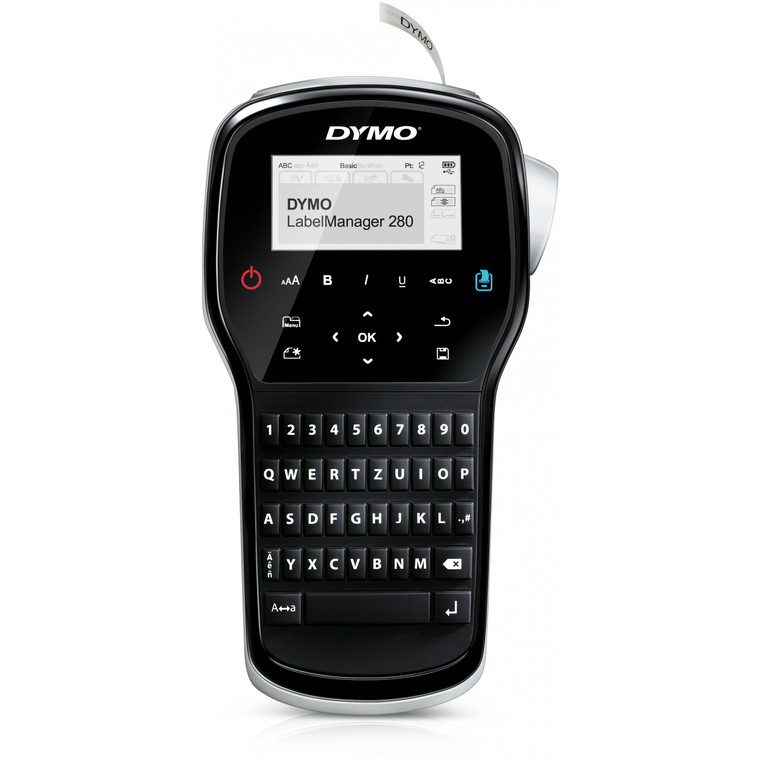 ET Dymo Beschriftungsgerät LabelManager 280 Tastatur QWERTZ KofferSet