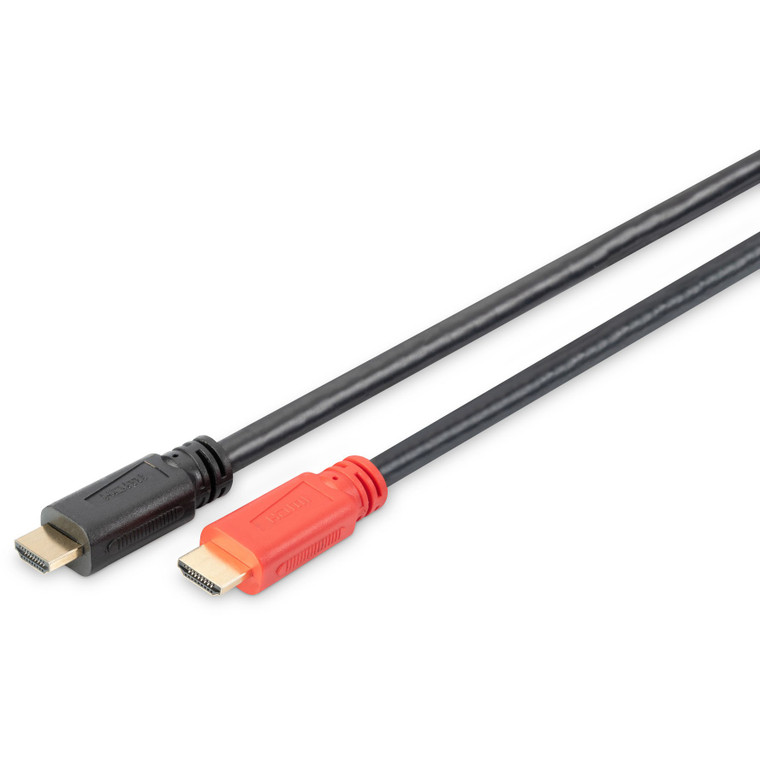 DIGITUS HDMI High Speed Anschlusskabel,mit Verstärker,30m,sw
