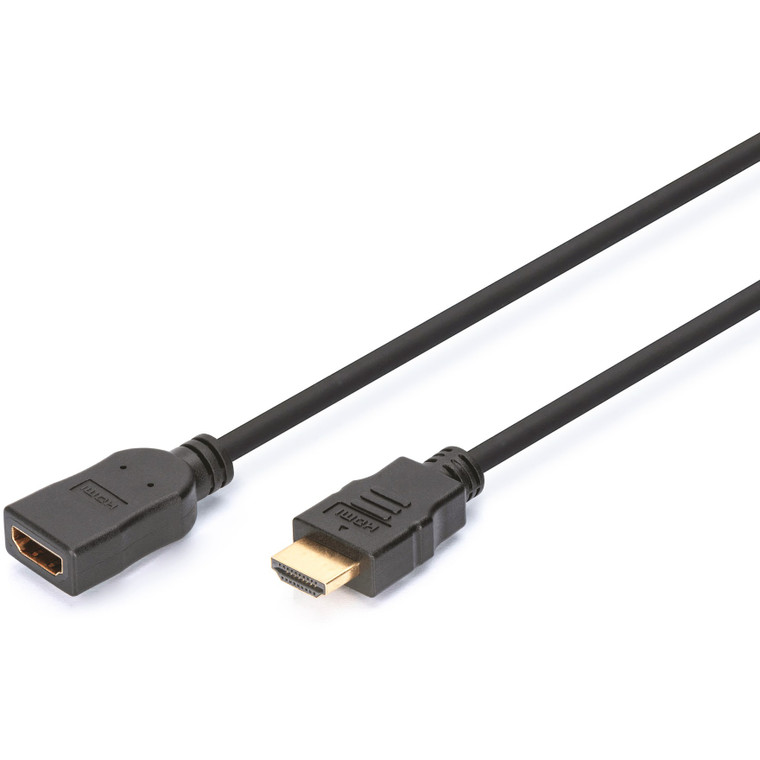 DIGITUS HDMI Verlängerungskabel m. Ethernet 4K 5m schwarz DIGITUS HDMI Verlängerungskabel m. Ethernet 4K 5m schwarz