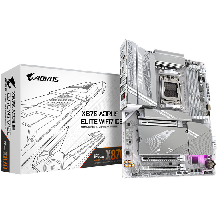 AM5 Gigabyte X870 AORUS ELITE WF7 ICE AM5 Gigabyte X870 AORUS ELITE WF7 ICE