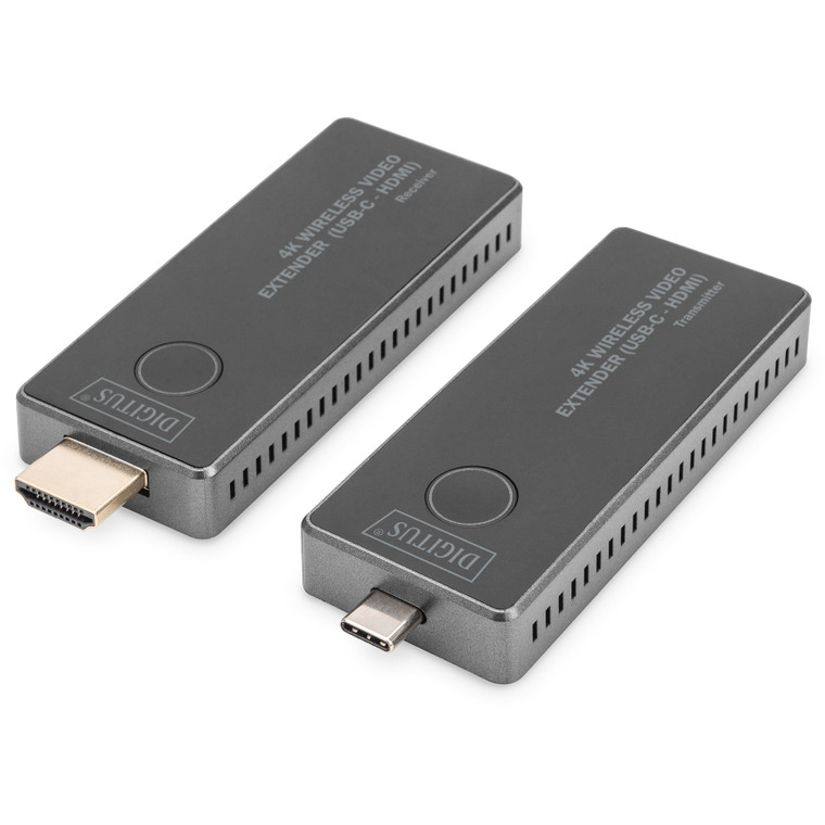 DIGITUS 4K wireless Video Extender Set USB-C - HDMI 30m