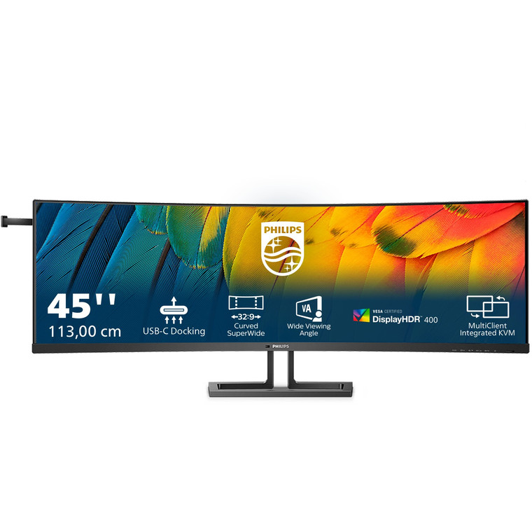 Philips 113.0cm(44.5") 45B1U6900C 32:9 2xHDMI+DP+USB-C Curv. retail Philips 113.0cm(44.5") 45B1U6900C 32:9 2xHDMI+DP+USB-C Curv. retail