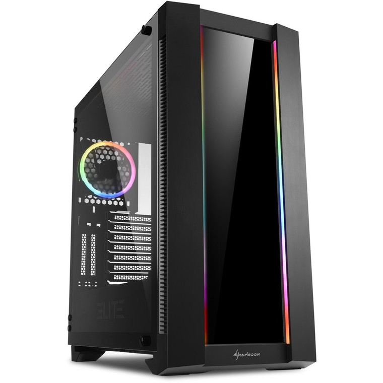 Sharkoon Elite Shark CA200G ATX/E-ATX 1xGlas Black