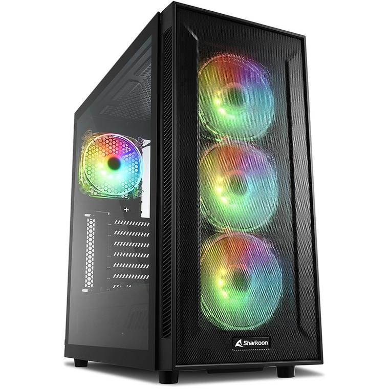 Sharkoon TG6M RGB ATX 1xGlas Black