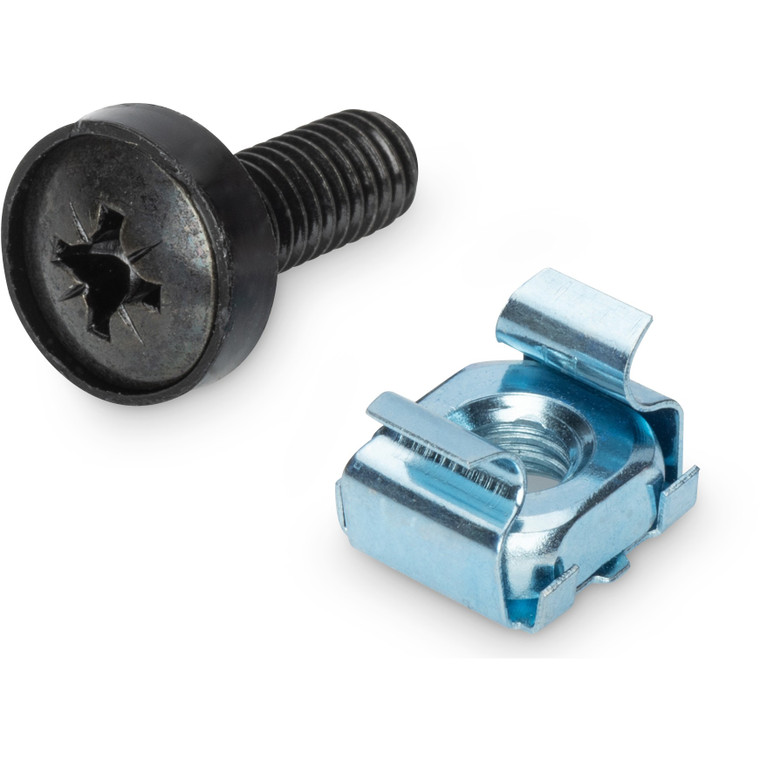 DIGITUS Montage Set 10"/19" Komponenten M6 50 Stück schwarz