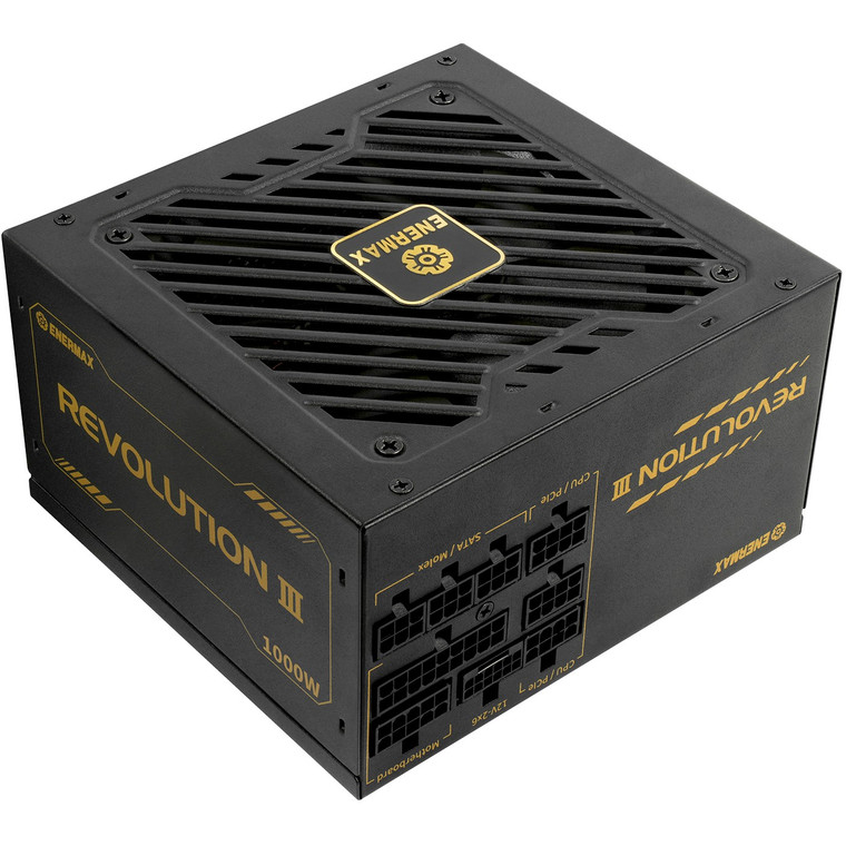 1000W Enermax Power Supply 1000W Revolution3 80+ Gold Black FULLMO