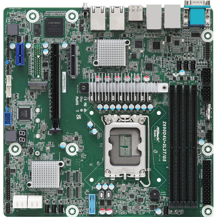 ASRock Mainboard Z690D4U-2L2T/G5 micro-ATX Sockel 1700 DDR5-only Single
