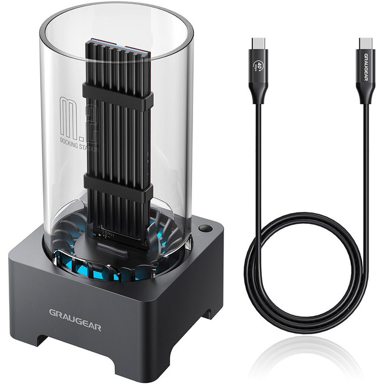 GRAUGEAR Docking Station USB 4.0 f. M.2 PCIe Gen4x4 NVMe SSD