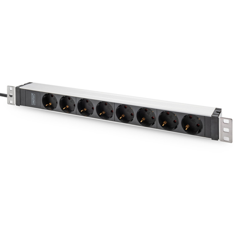 DIGITUS PDU 1HE 8x Schuko 16A Ausgänge 230V/16A schwarz