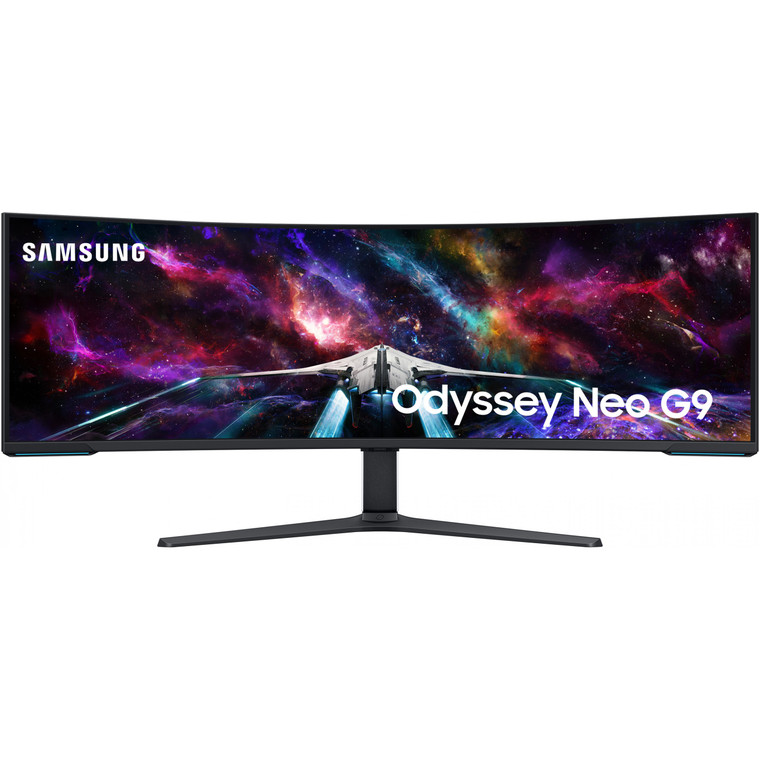 144cm/57" (7680x2160) Samsung Odyssey Neo G9 S57CG952NU 32:9 Dual UHD HDR1000 Curved 1ms 240Hz HDMI DP USB Black/White