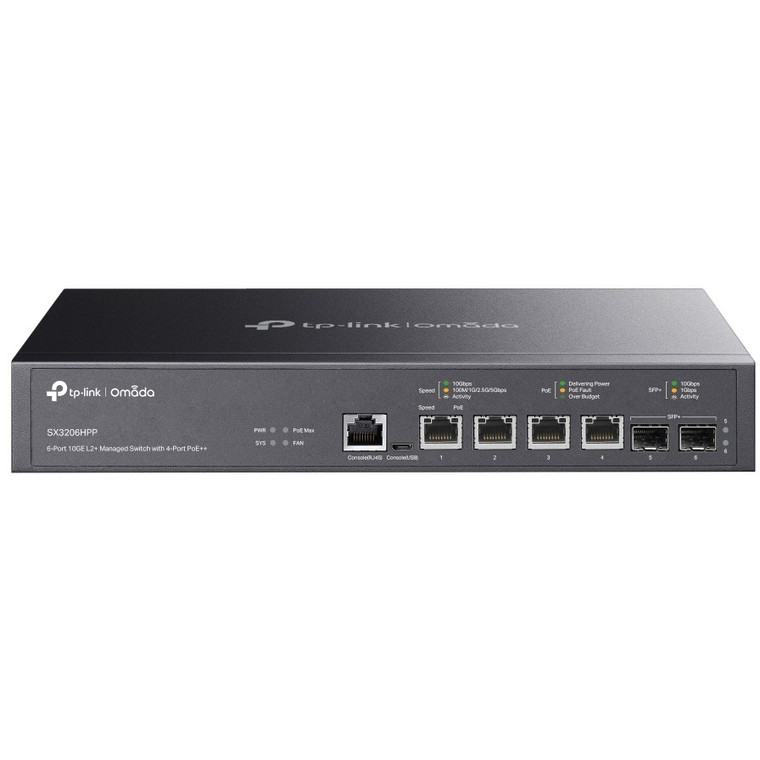 4+2P TP-LINK Omada SG3206HPP M RM POE++