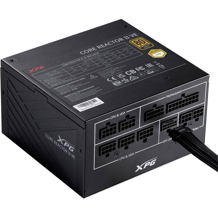 850W XPG CORE REACTOR II VE 850 ATX3.1 80+ Gold