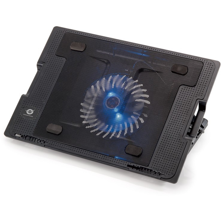 CONCEPTRONIC 1-Fan USB-A2.0 Laptop-Kühlpad 40Kg ERGO 17" sw