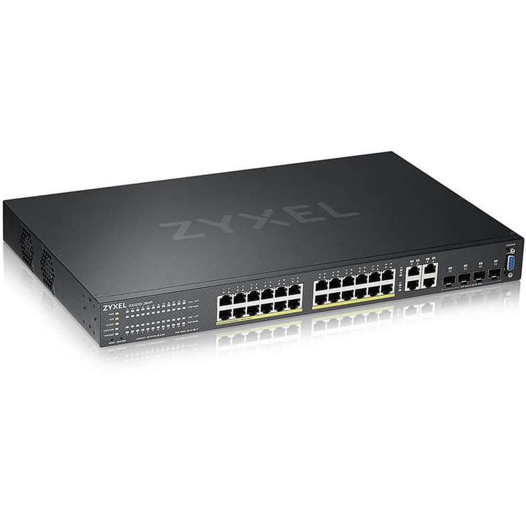 24+4P Zyxel GS2220-28HP POE+ M RM