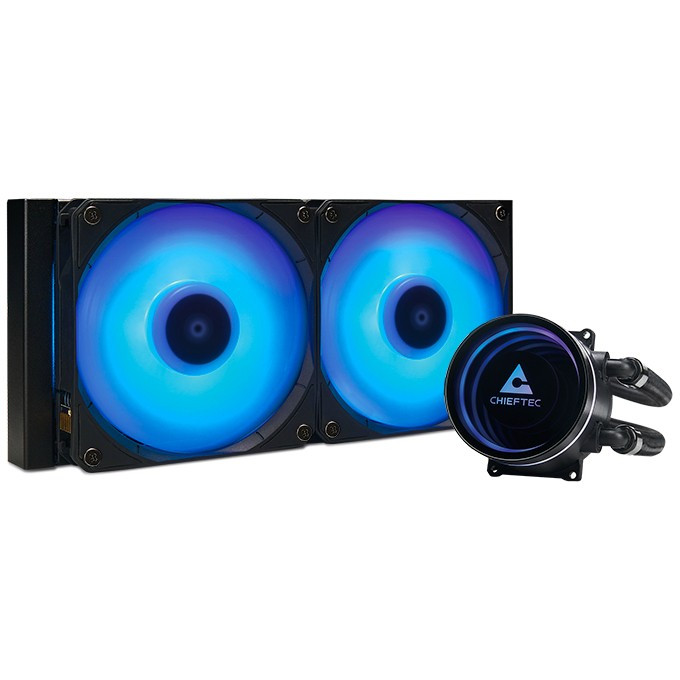 K Cooler Wasserkühlung Chieftec Iceberg 240 RGB multi Cooler | 1700  1200  1150  1151  1155  1156  1851  AM5/4/3+/2+/2