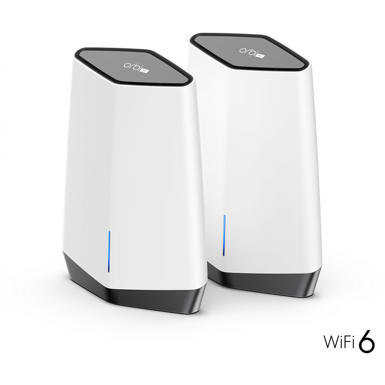 NETGEAR SXK80 Orbi Pro WiFi 6 Business-Tri-Band-Mesh-AX6000-System mit 1 Router SXR80 und 1 Satellit SXS80