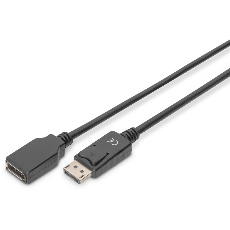 DIGITUS DisplayPort Verlängerungskabel DP 2m 8K schwarz
