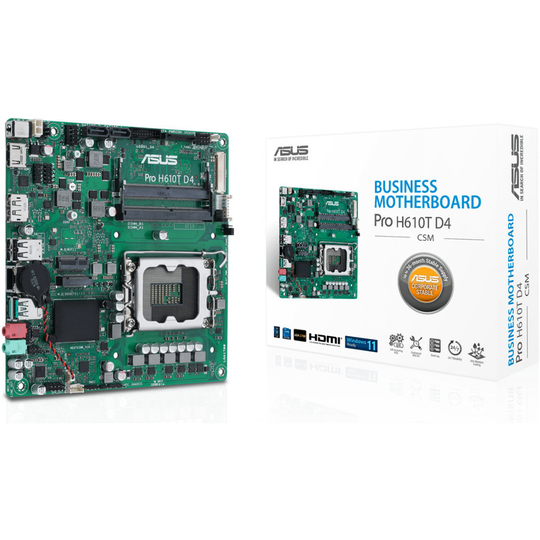 1700 ASUS PRO H610T CSM mITX D4