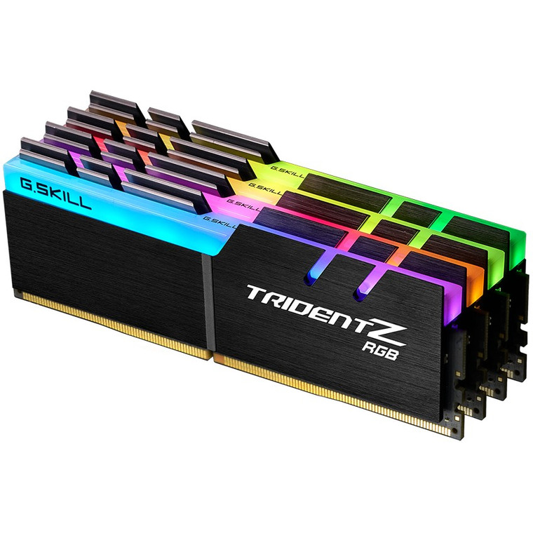 64GB G.Skill DIMM 3600 (4x 16 GB) Quad-Kit (schwarz, F4-3600C16Q-64GTZRC, Trident Z RGB, INTEL XMP)