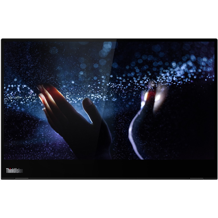 36cm/14" (1920x1080) Lenovo ThinkVision M14t 16:9 FHD Touch 6ms 60Hz 2xUSB-C Pivot Black