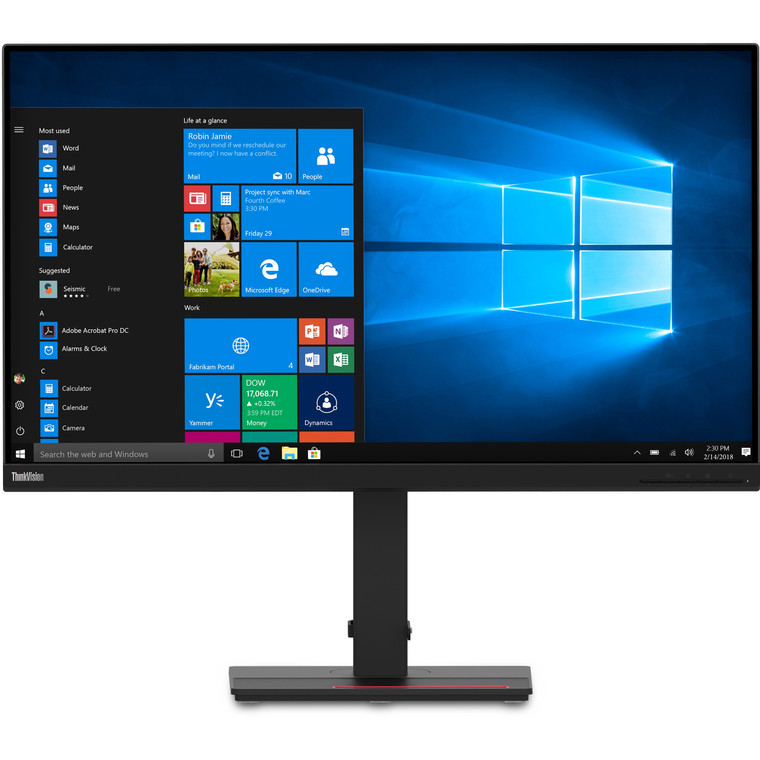 80cm/32 (2560x1440) Lenovo ThinkVision T32h-20 16:9 4ms IPS HDMI DisplayPort USB-C VESA Pivot QHD Black