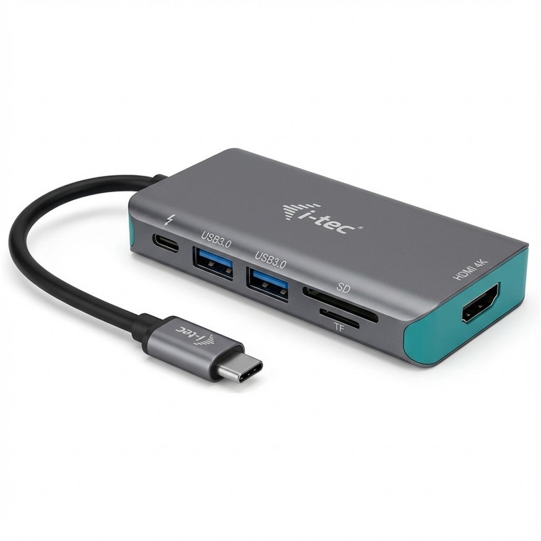 D i-tec Metal USB-C Nano universal Dock 3x Display + Power Delivery 100 W