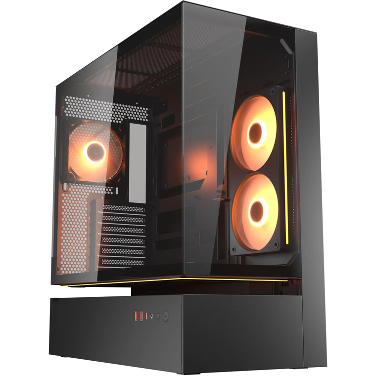 Midi COUGAR CFV235, ARGB, Glas, Schwarz