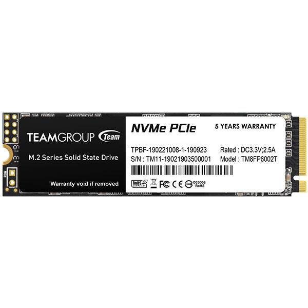 M.2 Team Group MP33 512 GB (PCIe 3.0 x4, NVMe 1.3, M.2 2280)