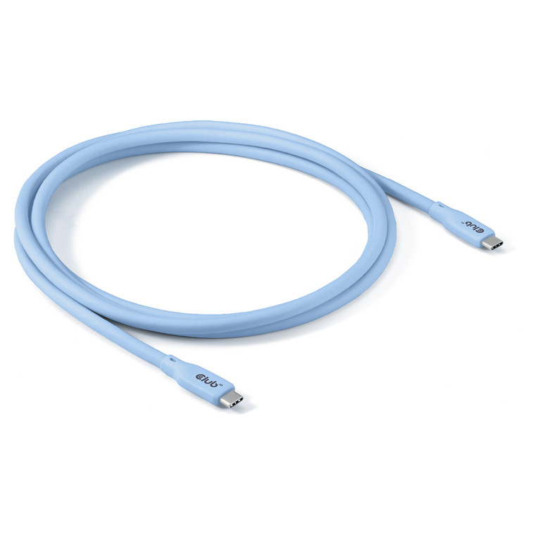 Club3D Lifestyle USB-C Kabel PD 240W.20Gbps 2m blau St/St