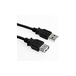 Kabel USB 2.0 Verlängerung 0.5m schwarz