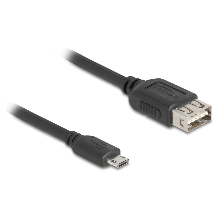 Delock USB 2.0 Kabel EASY USB Typ Micro-B Stecker zu EASY USB Typ-A Buchse 1 m
