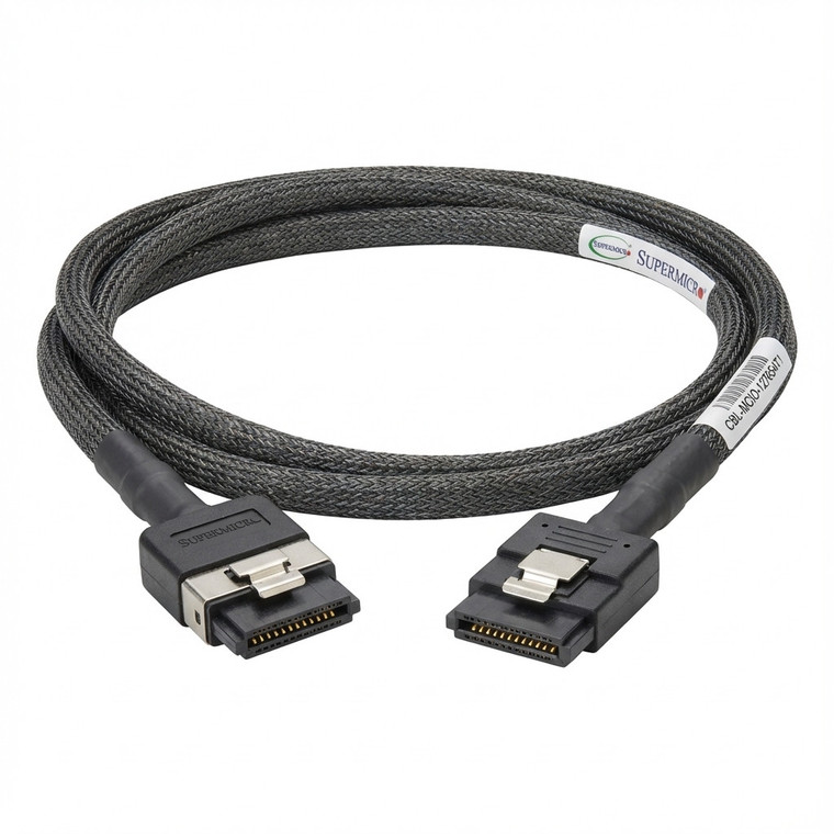 Supermicro MCIO x8 to SlimSAS x8,70CM,32AWG,85Ohm,RoHS
