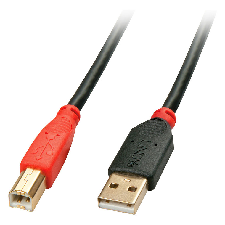 LINDY USB 2.0 Aktiv-Kabel Typ A/B M/M 10m