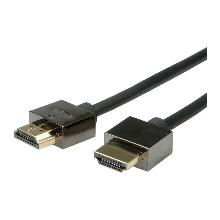 ROLINE Notebook HDMI High Speed Kabel mit Ethernet schwarz 1m