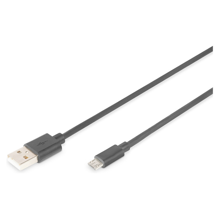 DIGITUS USB 2.0 Anschlusskabel Typ A -mikro B St/St 1.8m sch