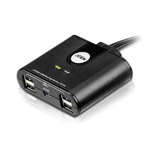 ATEN US224 USB 2.0-Peripheriegerte-Switch mit 2 Ports