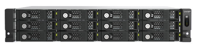 TL-R1210TC4-RP, 12-bay 2U rackmount SATA JBOD expansion unit, redundant PSU, 2.5/3.5 SATA 6Gbps drives, 1x USB 4 type-c to type-