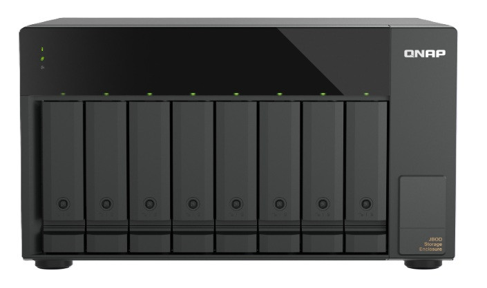 TL-D810TC4 8-bay desktop USB 4 JBOD expansion unit, 2.5/3.5 SATA 6Gbps drives, 1x USB 4 type-c to type-c cable.