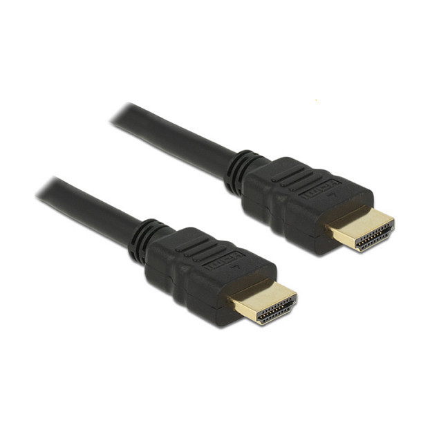 DELOCK Kabel HDMI A Stecker  HDMI A Stecker High Speed with Ethernet 4K 1.0 m